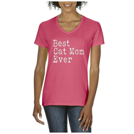 Artix - Women's T-Shirt V-Neck Short Sleeve - Best Cat Mom
