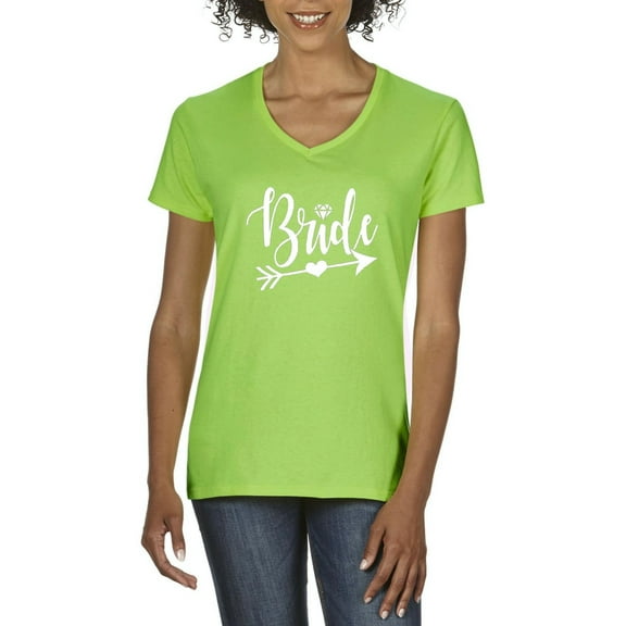 Artix - Women's T-Shirt V-Neck Short Sleeve - Bride