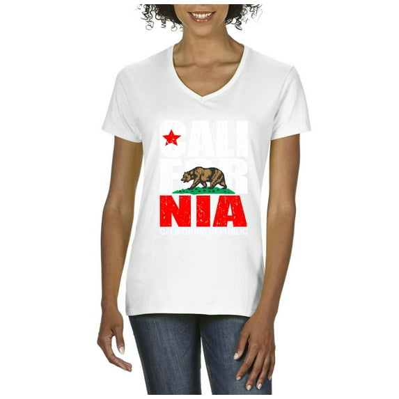 Artix - Women's T-Shirt V-Neck Short Sleeve - California Cali