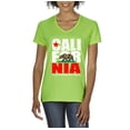 thumbnail image 1 of Artix - Women's T-Shirt V-Neck Short Sleeve - California Cali, 1 of 5
