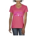 thumbnail image 1 of Artix - Women's T-Shirt V-Neck Short Sleeve - Cheerleader Bow 2 Toe, 1 of 5