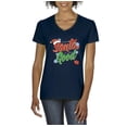 thumbnail image 1 of Artix - Women's T-Shirt V-Neck Short Sleeve - Christmas Dear Santa, 1 of 5