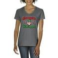 thumbnail image 1 of Artix - Women's T-Shirt V-Neck Short Sleeve - Christmas Wrapper, 1 of 5