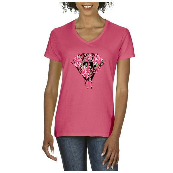 Artix - Women's T-Shirt V-Neck Short Sleeve - Diamond
