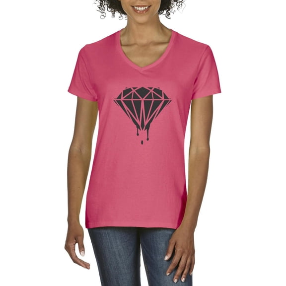 Artix - Women's T-Shirt V-Neck Short Sleeve - Diamond