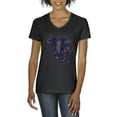 thumbnail image 1 of Artix - Women's T-Shirt V-Neck Short Sleeve - Elephant, 1 of 5