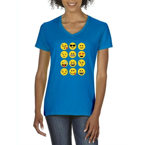 Artix - Women's T-Shirt V-Neck Short Sleeve - Emoji Group