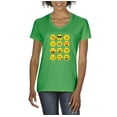 thumbnail image 1 of Artix - Women's T-Shirt V-Neck Short Sleeve - Emoji Group, 1 of 5