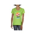 thumbnail image 1 of Artix - Women's T-Shirt V-Neck Short Sleeve - Flamingo, 1 of 5