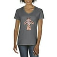 thumbnail image 1 of Artix - Women's T-Shirt V-Neck Short Sleeve - Giraffe, 1 of 5