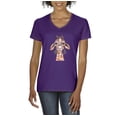 thumbnail image 1 of Artix - Women's T-Shirt V-Neck Short Sleeve - Giraffe, 1 of 5