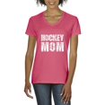 thumbnail image 1 of Artix - Women's T-Shirt V-Neck Short Sleeve - Hockey Mom, 1 of 5