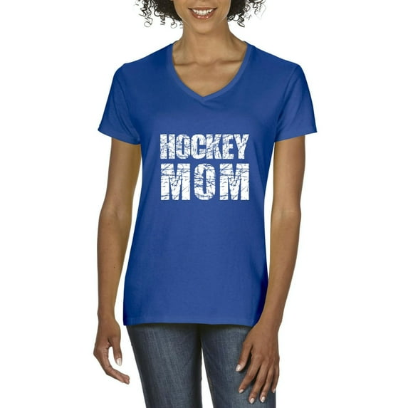 Artix - Women's T-Shirt V-Neck Short Sleeve - Hockey Mom