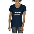 thumbnail image 1 of Artix - Women's T-Shirt V-Neck Short Sleeve - I'm Mom's Favorite, 1 of 5