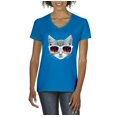 thumbnail image 1 of Artix - Women's T-Shirt V-Neck Short Sleeve - Kitty, 1 of 5