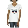 thumbnail image 1 of Artix - Women's T-Shirt V-Neck Short Sleeve - Kitty, 1 of 5