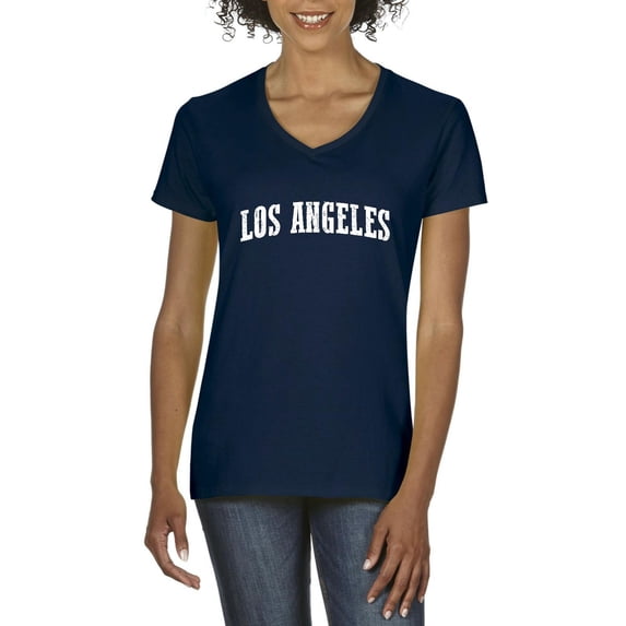 Artix - Women's T-Shirt V-Neck Short Sleeve - Los Angeles