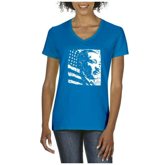 Artix - Women's T-Shirt V-Neck Short Sleeve - Martin Luther King Jr.