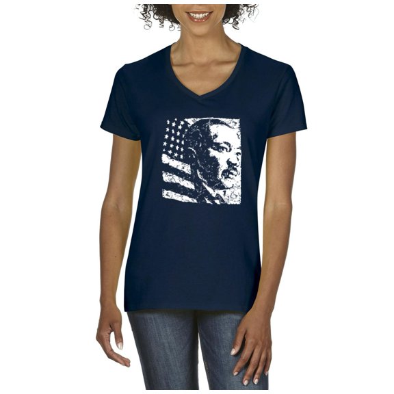 Artix - Women's T-Shirt V-Neck Short Sleeve - Martin Luther King Jr.