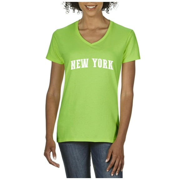 Artix - Women's T-Shirt V-Neck Short Sleeve - New York City