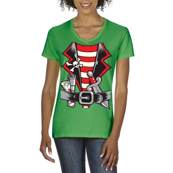 Artix - Women's T-Shirt V-Neck Short Sleeve - Pirate Costume