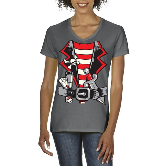 Artix - Women's T-Shirt V-Neck Short Sleeve - Pirate Costume