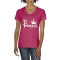 thumbnail image 1 of Artix - Women's T-Shirt V-Neck Short Sleeve - Princess Crown, 1 of 5
