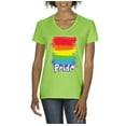 thumbnail image 1 of Artix - Women's T-Shirt V-Neck Short Sleeve - Rainbow Pride, 1 of 5