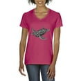 thumbnail image 1 of Artix - Women's T-Shirt V-Neck Short Sleeve - Sea Turtle Hawaii, 1 of 5