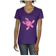 thumbnail image 1 of Artix - Women's T-Shirt V-Neck Short Sleeve - Sea Turtle Hawaii, 1 of 5