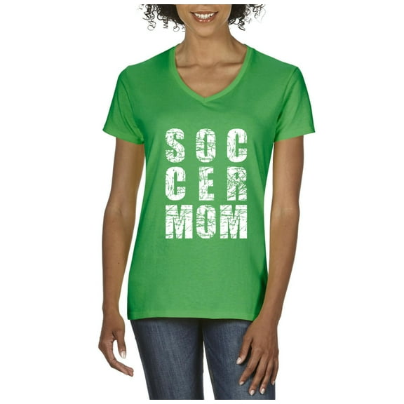 Artix - Women's T-Shirt V-Neck Short Sleeve - Soccer Mom