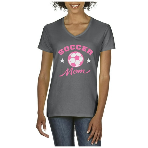 Artix - Women's T-Shirt V-Neck Short Sleeve - Soccer Mom