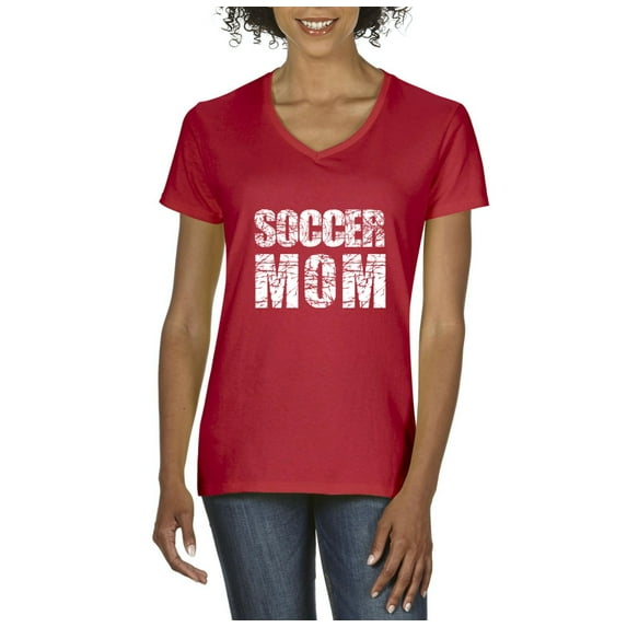 Artix - Women's T-Shirt V-Neck Short Sleeve - Soccer Mom