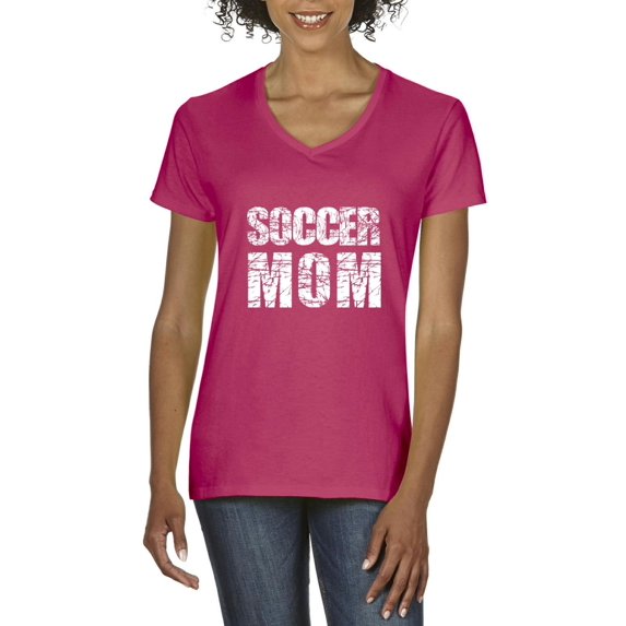 Artix - Women's T-Shirt V-Neck Short Sleeve - Soccer Mom