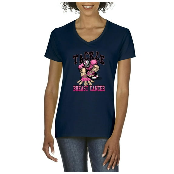 Artix - Women's T-Shirt V-Neck Short Sleeve - Tackle Breast Cancer