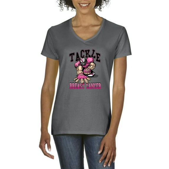 Artix - Women's T-Shirt V-Neck Short Sleeve - Tackle Breast Cancer