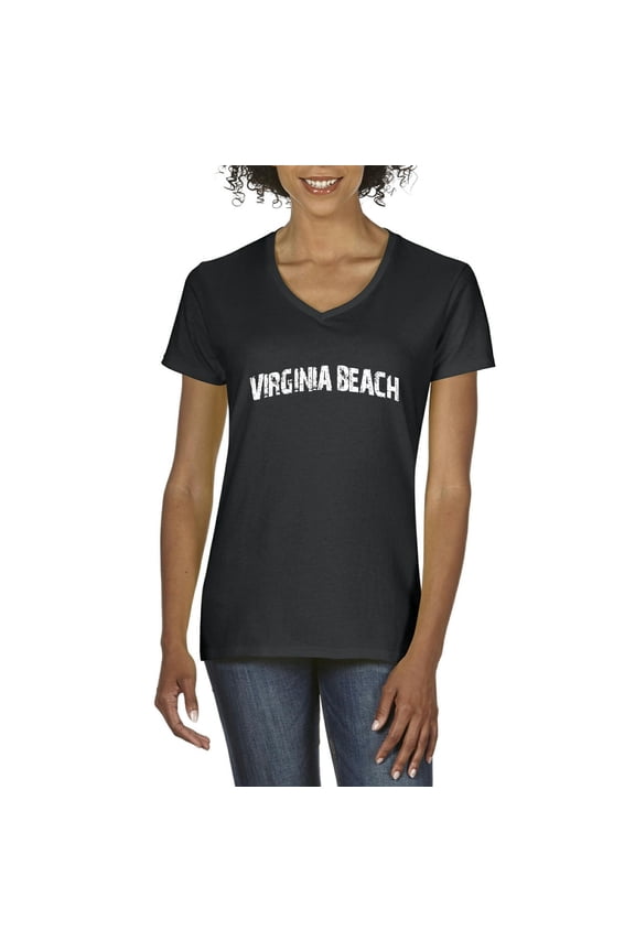 - Women's T-Shirt V-Neck Short Sleeve - Virginia Beach