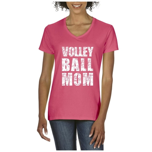 Artix - Women's T-Shirt V-Neck Short Sleeve - Volleyball Mom
