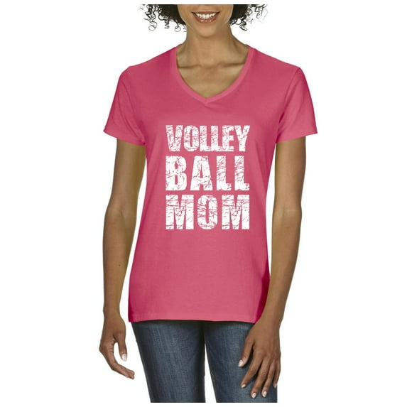 Artix - Women's T-Shirt V-Neck Short Sleeve - Volleyball Mom