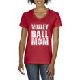 thumbnail image 1 of Artix - Women's T-Shirt V-Neck Short Sleeve - Volleyball Mom, 1 of 5
