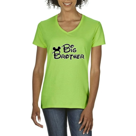 Artix - Women's T-Shirt V-Neck Short Sleeve, up to Women Size 3XL - Big Brother