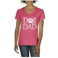 thumbnail image 1 of Artix - Women's T-Shirt V-Neck Short Sleeve, up to Women Size 3XL - Dog Dad, 1 of 5