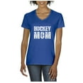 thumbnail image 1 of Artix - Women's T-Shirt V-Neck Short Sleeve, up to Women Size 3XL - Hockey Mom, 1 of 5