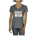 thumbnail image 1 of Artix - Women's T-Shirt V-Neck Short Sleeve, up to Women Size 3XL - Hockey Mom, 1 of 5