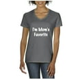 thumbnail image 1 of Artix - Women's T-Shirt V-Neck Short Sleeve, up to Women Size 3XL - I'm Mom's Favorite, 1 of 5