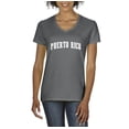 thumbnail image 1 of Artix - Women's T-Shirt V-Neck Short Sleeve, up to Women Size 3XL - Puerto Rico, 1 of 5