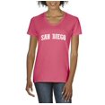 thumbnail image 1 of Artix - Women's T-Shirt V-Neck Short Sleeve, up to Women Size 3XL - San Diego, 1 of 5