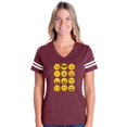 thumbnail image 1 of Artix - Womens Football Fine Jersey T-shirts - Emoji Group, 1 of 5