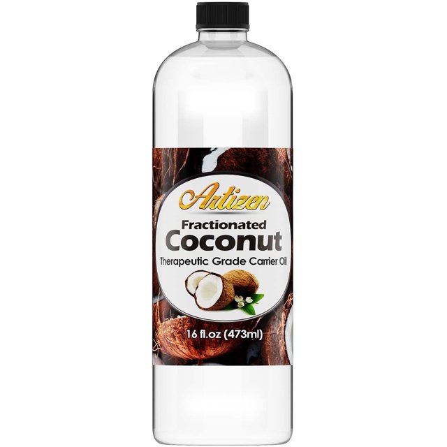 Artizen Fractionated Coconut Oil (Bulk 16oz) Pure Carrier Oil Natural
