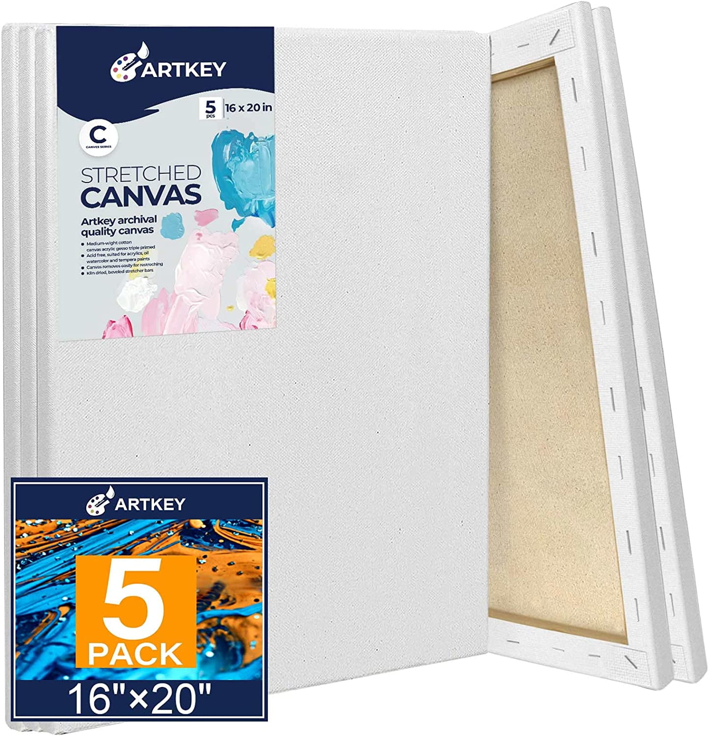  PHOENIX 12 Pack Black Canvases for Painting Canvas Panels  Multipack, 5x7,8x10,9x12,11x14 Inch - 8 Oz Primed Cotton Acid Free Canvas  Boards for Acrylic, Oil, Tempera, Metallic Painting & Crafting : Everything